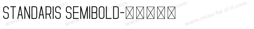 Standaris Semibold字体转换